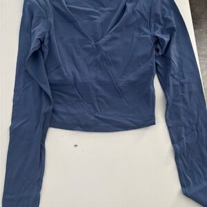 Chic Long Sleeve Women's Top in Blue